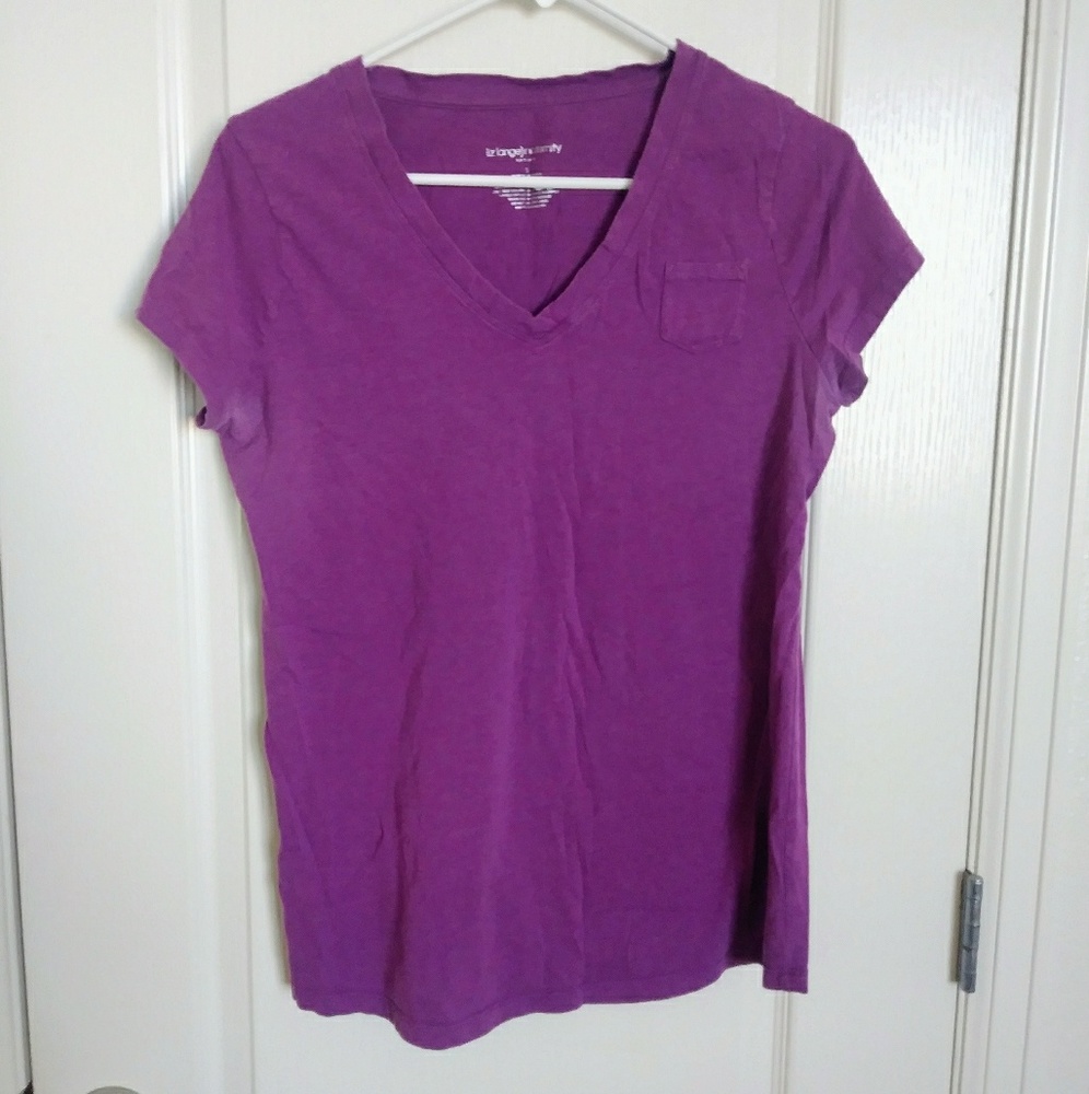 Purple Maternity Shirt with Pocket